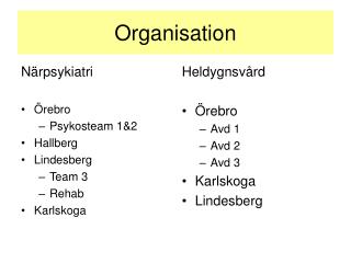 organisation