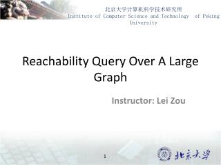 Reachability Query Over A Large Graph