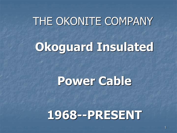 the okonite company