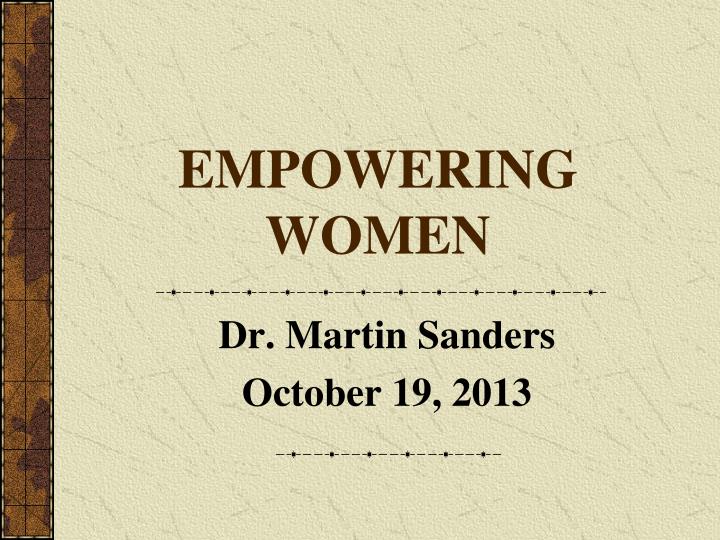 empowering women