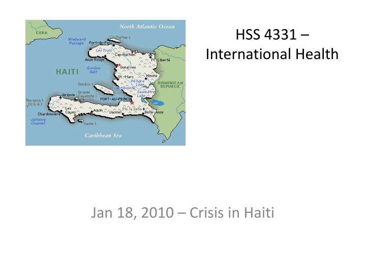 hss 4331 international health