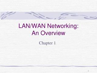 LAN/WAN Networking: An Overview