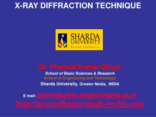 X-RAY DIFFRACTION TECHNIQUE