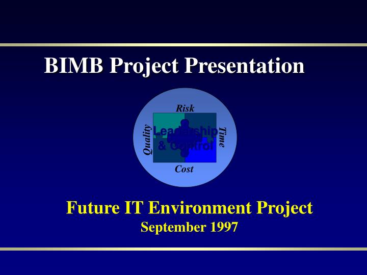 future it environment project september 1997