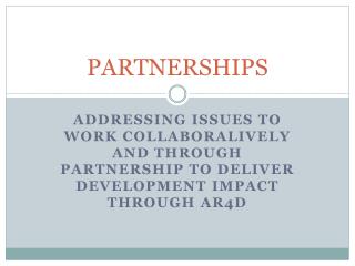 PARTNERSHIPS