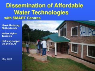 Dissemination of Affordable Water Technologies with SMART Centres