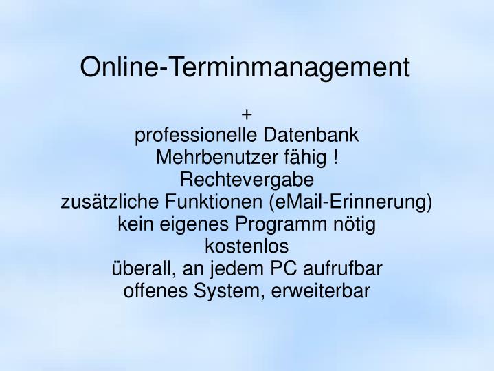 online terminmanagement