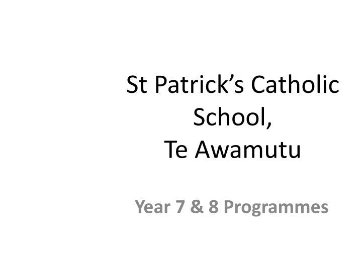 st patrick s catholic school te awamutu