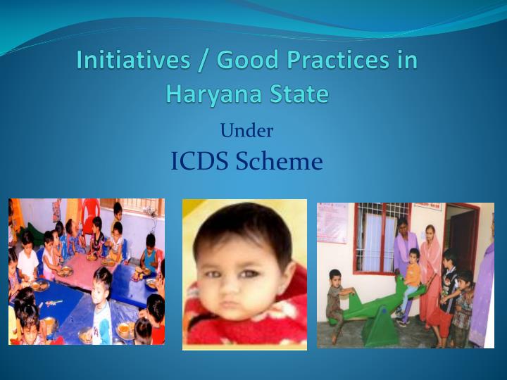 initiatives good practices in haryana state