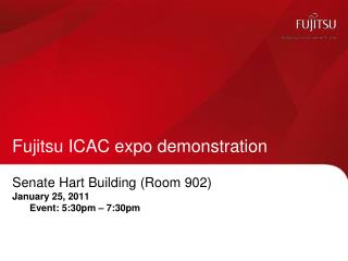 Fujitsu ICAC expo demonstration