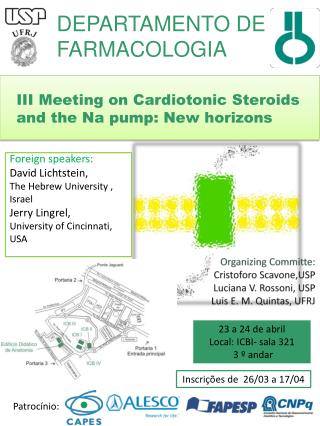 III Meeting on Cardiotonic Steroids and the Na pump : New horizons