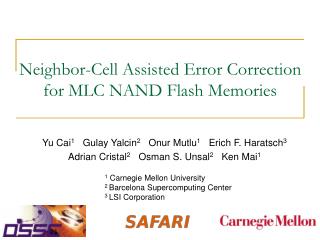 Neighbor-Cell Assisted Error Correction for MLC NAND Flash Memories