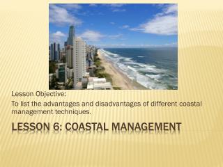 Lesson 6: Coastal Management