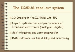 The ICARUS read-out system