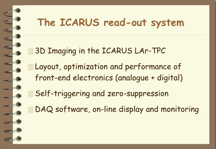 the icarus read out system
