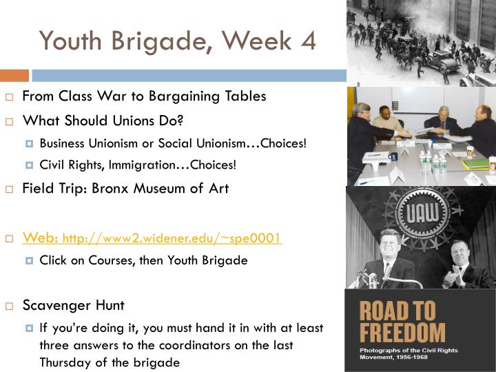 youth brigade week 4