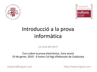 introducci a la prova inform tica
