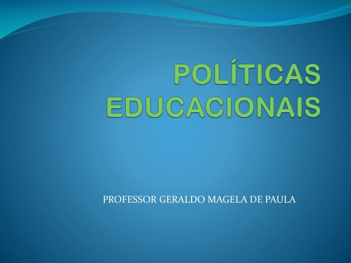 pol ticas educacionais