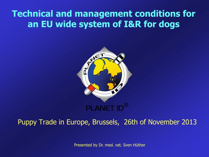 puppy trade in europe brussels 26th of november 2013