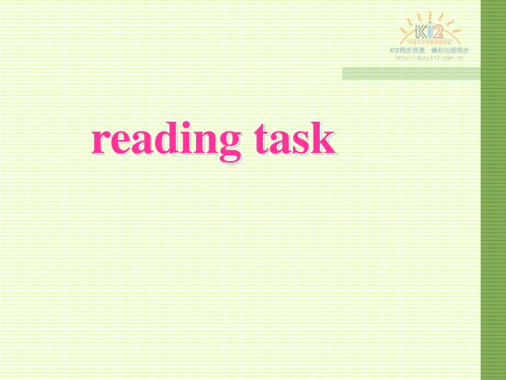 reading task