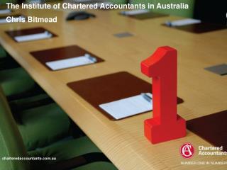 The Institute of Chartered Accountants in Australia Chris Bitmead
