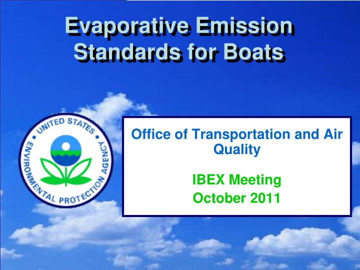 evaporative emission standards for boats