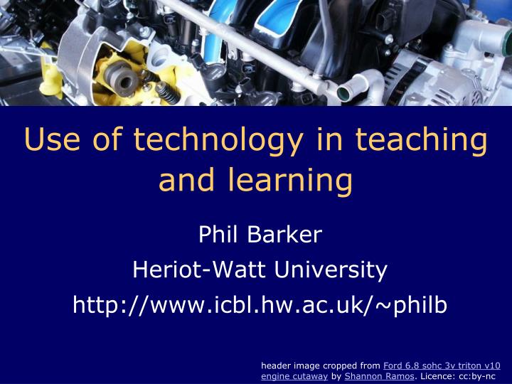 use of technology in teaching and learning