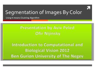 Segmentation of Images By Color