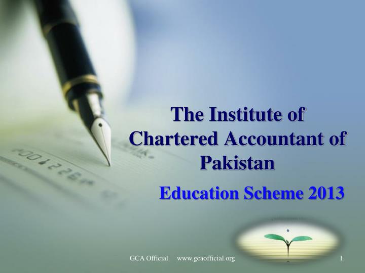 the institute of chartered accountant of pakistan