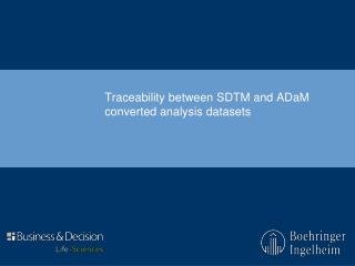 Traceability between SDTM and ADaM converted analysis datasets