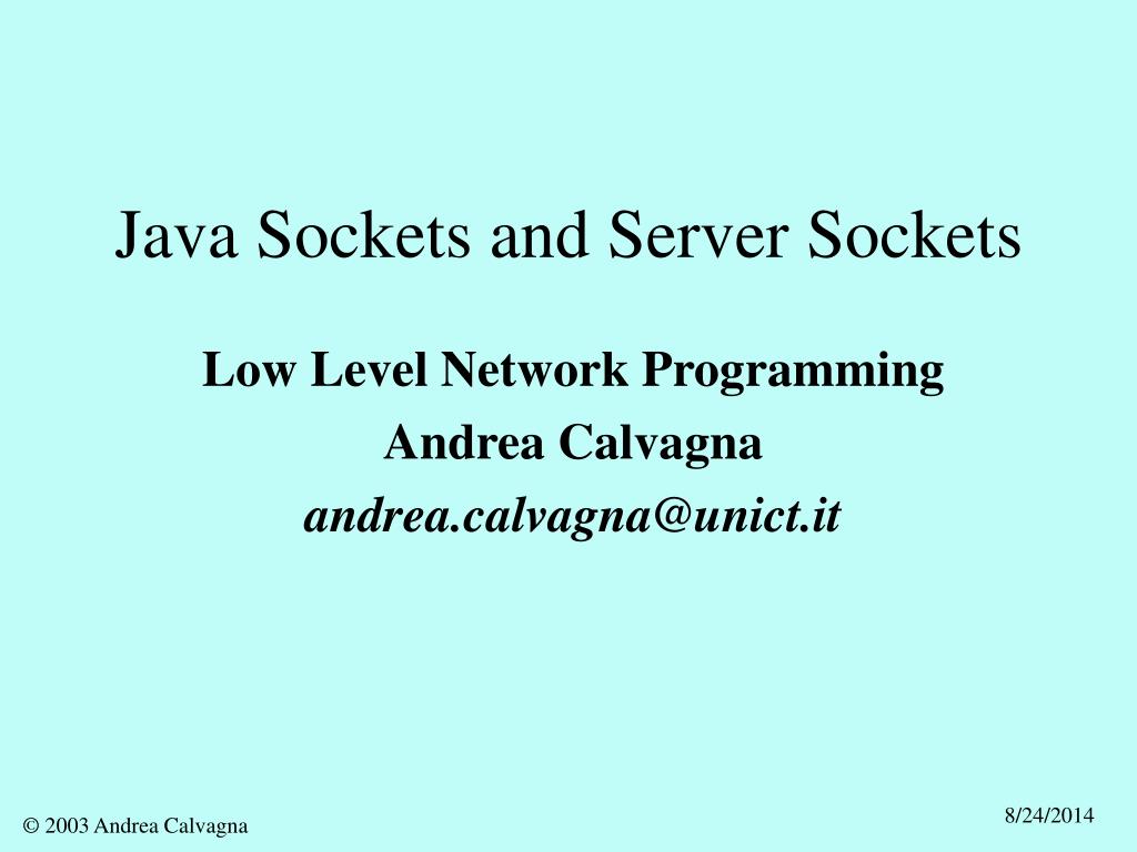 PPT - Java Sockets and Server Sockets PowerPoint Presentation, free ...