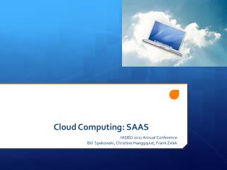 Cloud Computing: SAAS