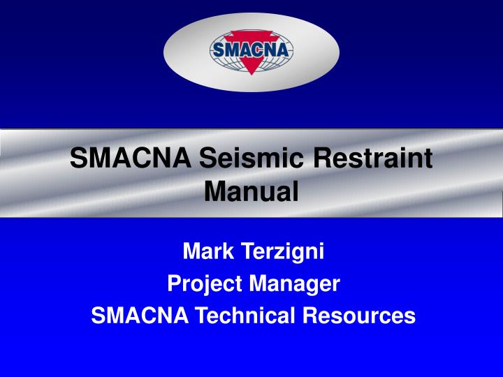 smacna seismic restraint manual