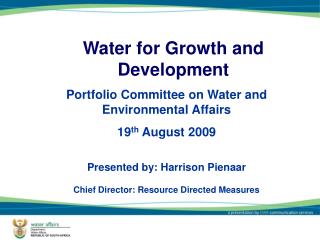 water for growth and development