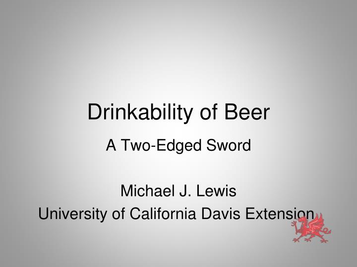 drinkability of beer
