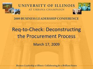 Req-to-Check: Deconstructing the Procurement Process