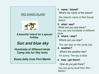 RED SANDS ISLAND