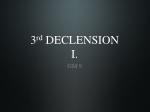 3 rd DECLENSION I. - slide 1