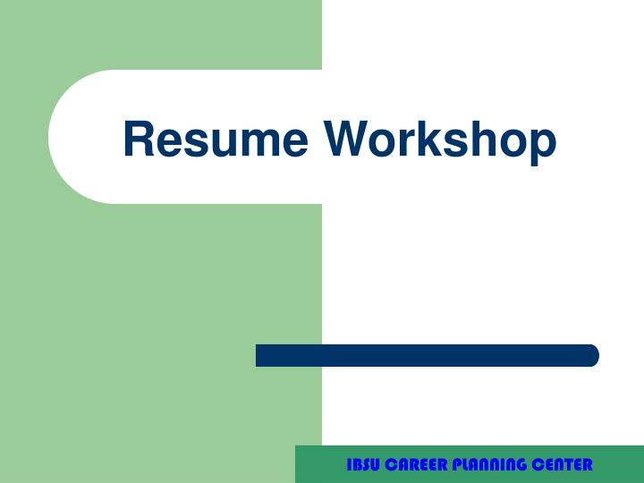 resume workshop