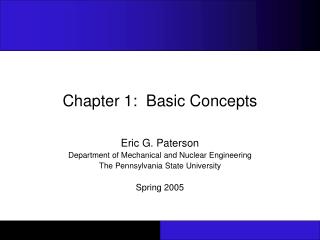 Chapter 1: Basic Concepts