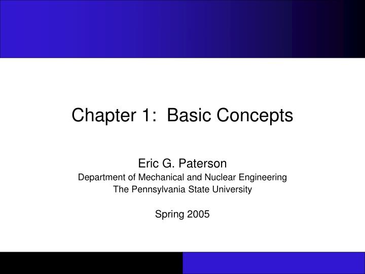 chapter 1 basic concepts