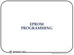 EPROM PROGRAMMING - slide 1