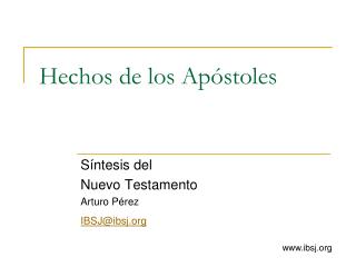 hechos de los ap stoles
