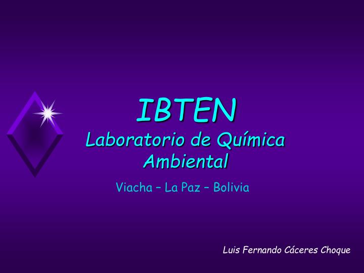 ibten laboratorio de qu mica ambiental