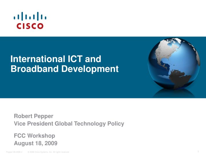 international ict and broadband development