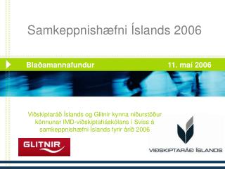 Samkeppnishæfni Íslands 2006