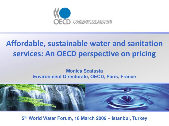 affordable sustainable water and sanitation services an oecd perspective on pricing