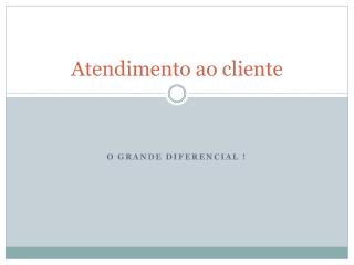 atendimento ao cliente