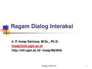 ragam dialog interaksi