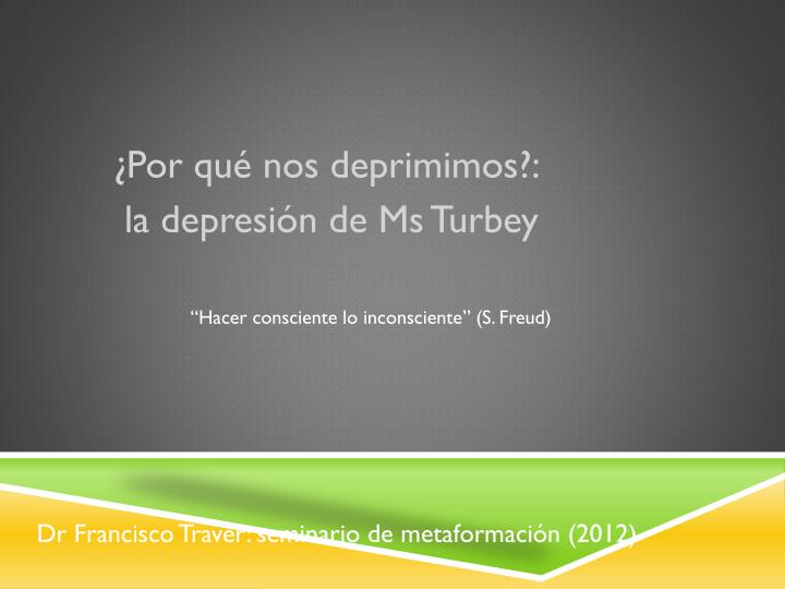 dr francisco traver seminario de metaformaci n 2012